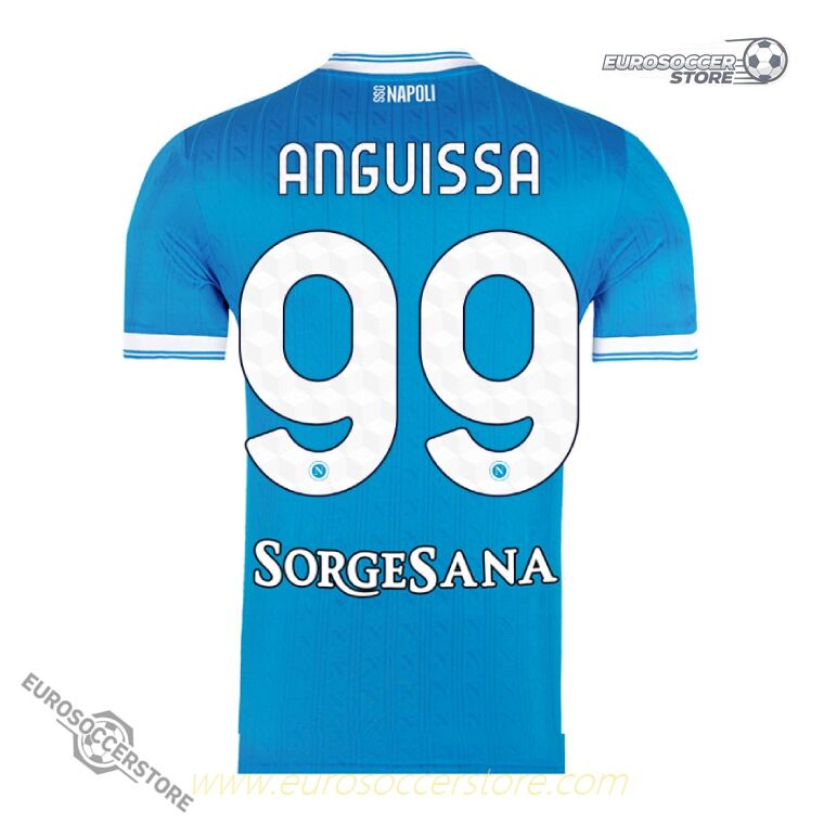 Napoli's 25-26 Home Jersey featuring ANGUISSA with the number 99