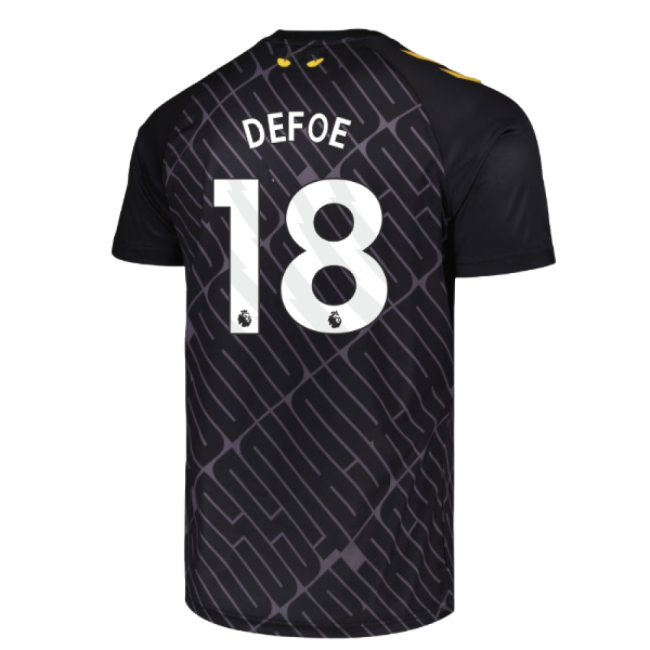 2025-2026 Sunderland Third Pre Match Shirt (Black) (Defoe 18)