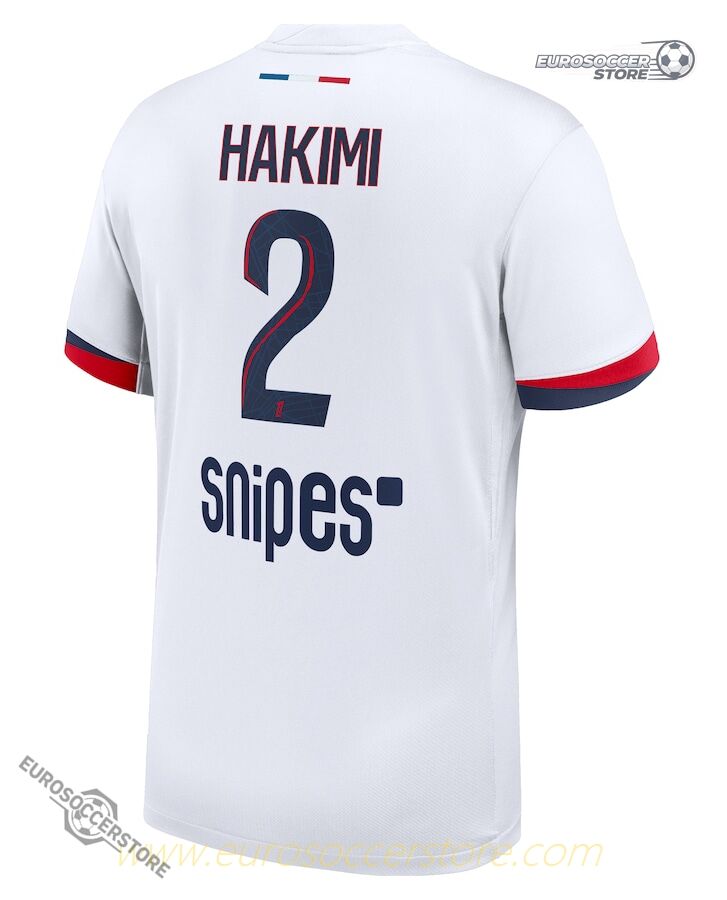 Away Jersey of Hakimi, Number 2, for PSG in the 25-26 Season