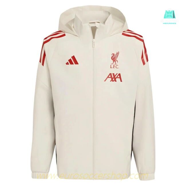 2025-2026 Liverpool Allweather Jacket (White) - Kids