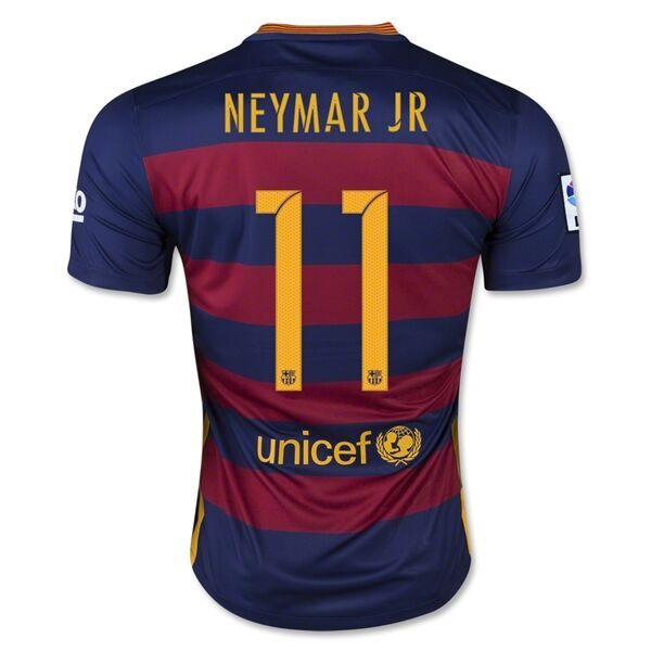 Barcelona 201516 Home NEYMAR JR 11 Soccer Jersey - Neymar Signature