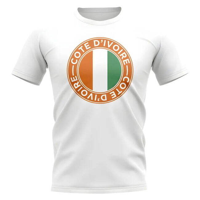 Cote D'Ivoire Football Badge T-Shirt (White)