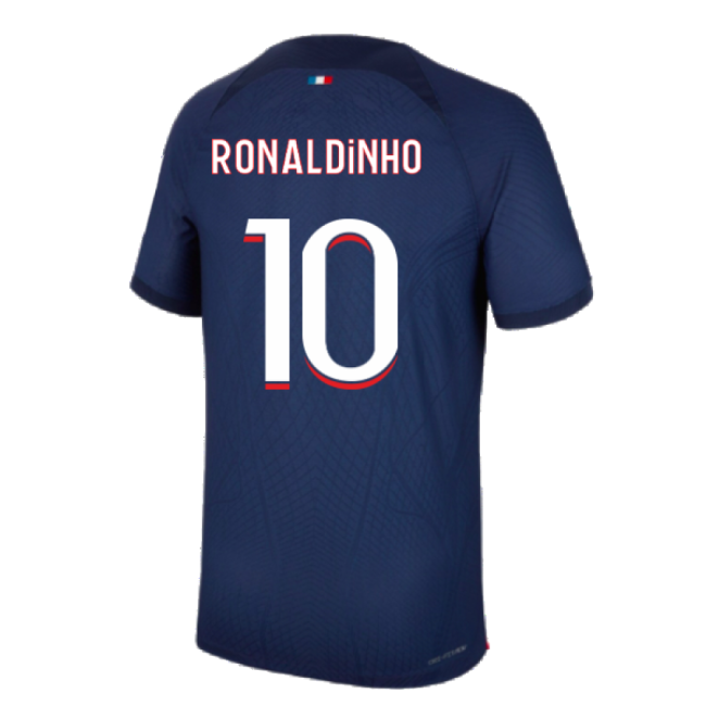 PSG 2023-2024 Home Soccer Jersey (Ronaldinho 10) | Official | Elite