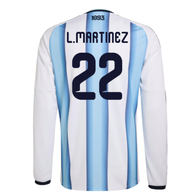 Trendy Argentina 2026-2027 Argentina Long Sleeve Home Shirt (L.Mart...