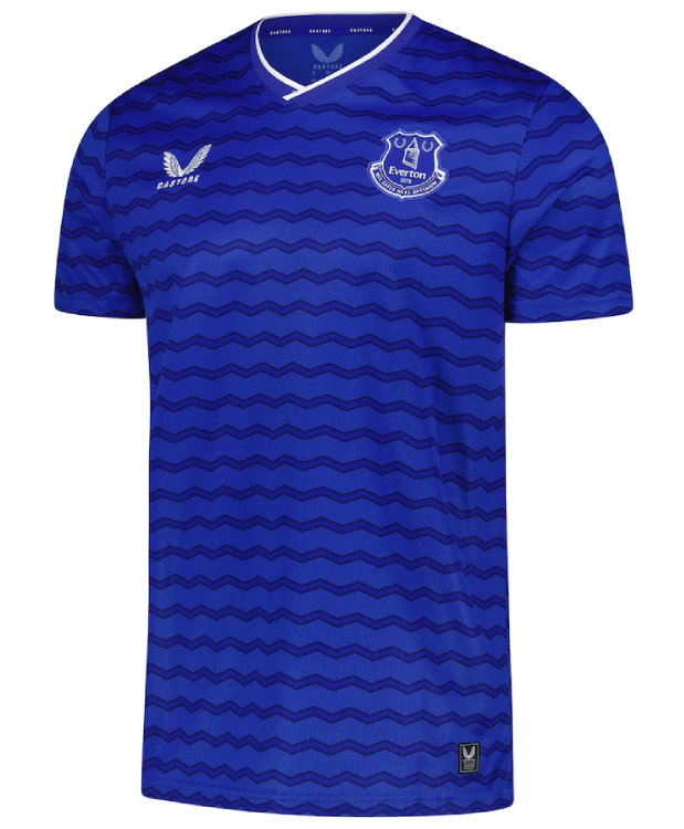 Everton's 25-26 Home Jersey Without Sponsorship