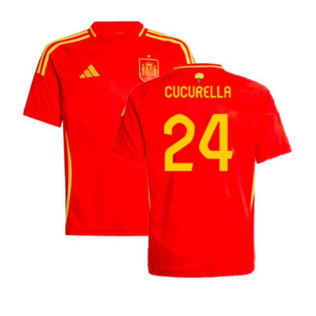 Original Replica Spain Home Replica Jersey for Kids (Cucurella 24)