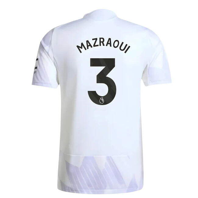 Women's 2025-2026 Man Utd Authentic Away Shirt (Mazraoui 3)