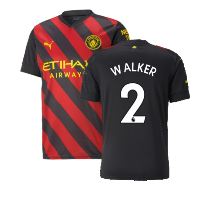 Man City Official Away Football Shirt 2022-20 Season WALKER 2 L M S