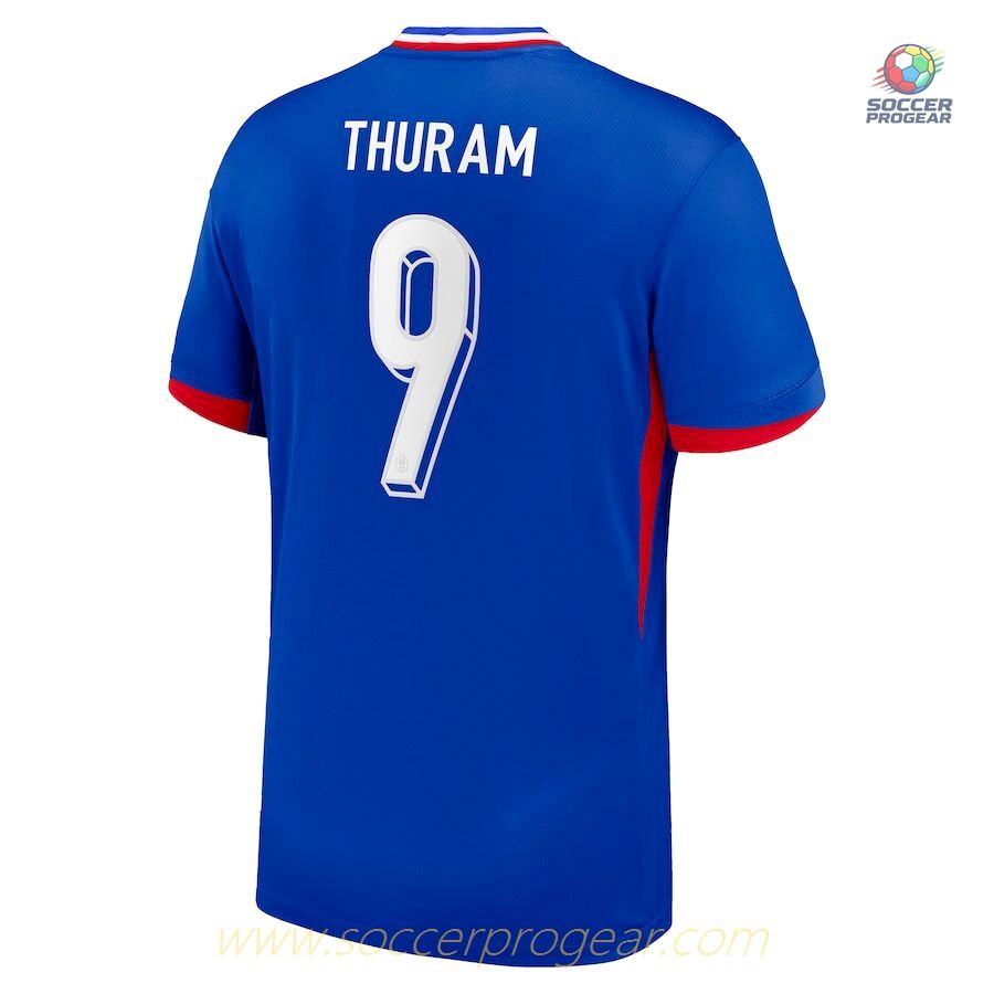 France Team 2024-2025 Edition Season Thuram Kids Football Kit Team Jersey