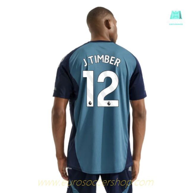 2025-2026 Arsenal Training Shirt (Blanch Blue) (J.Timber 12)