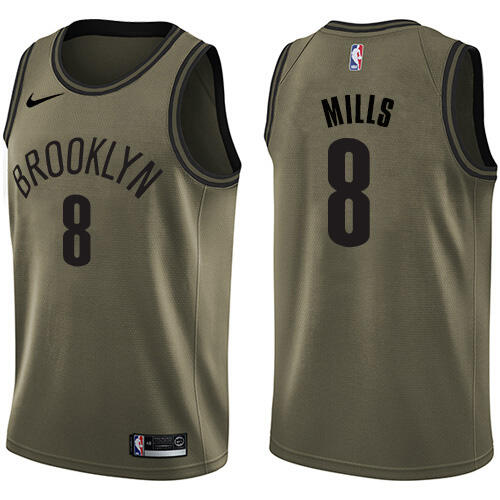 High-Quality BKN NBA Swingman Jersey #8 Patty Mills 2024 Icon - Green