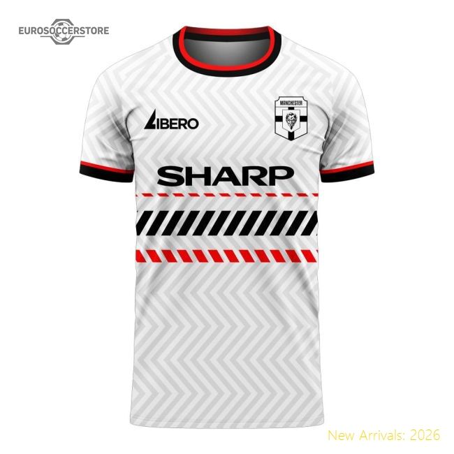 Authentic Manchester Red 2025-2026 Away Concept Football Kit (libero