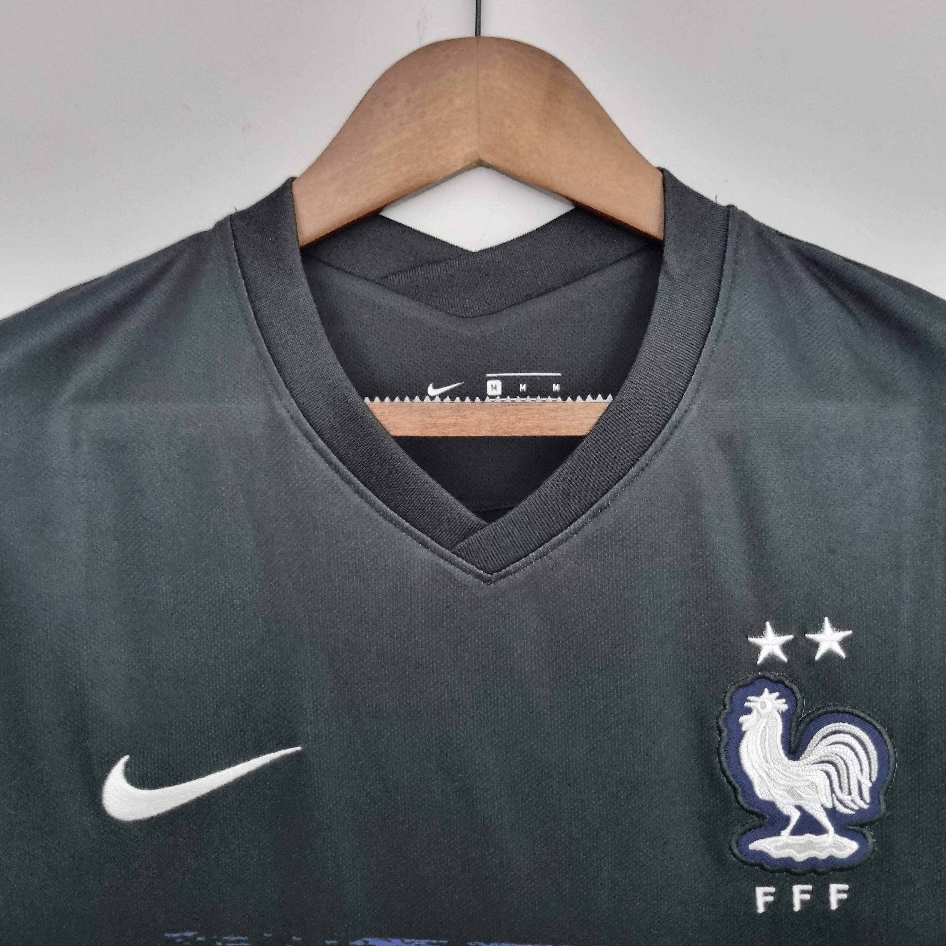 2022 FRANCE SOCCER JERSEY AWAY WHITE FOOTBALL SHIRT - Official