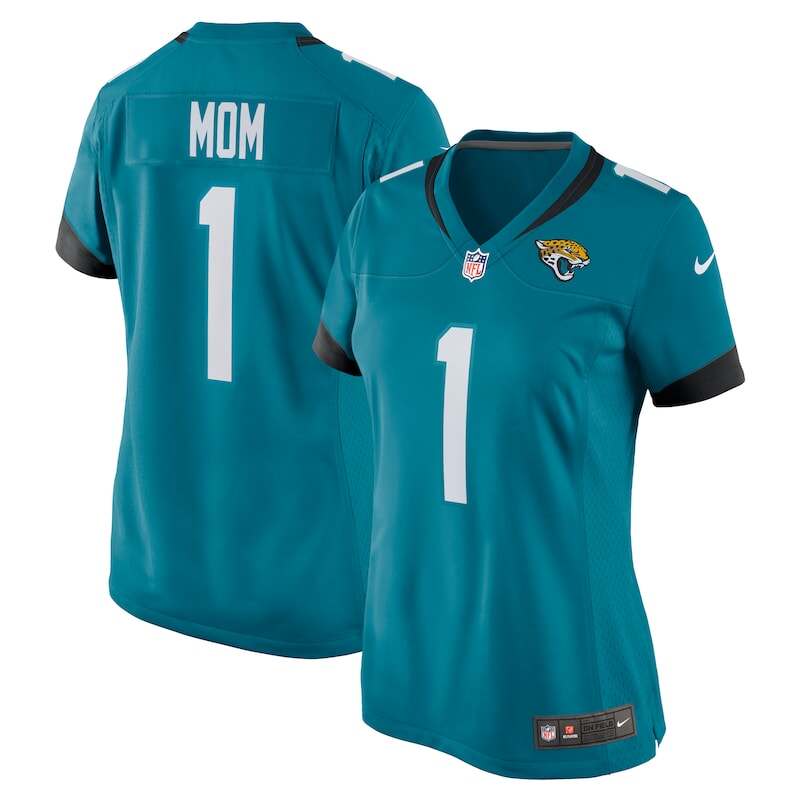 None Number 1 Mom JAX Jaguars Pro-Level Authentic Jersey Game Day Wear