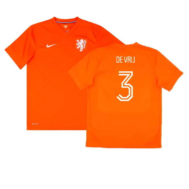 De Vrij 3 Latest Breathable Holland Home Team Kit