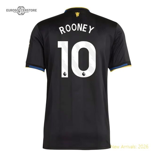 Official 2025-2026 Man Utd Authentic Third Shirt (rooney 10)