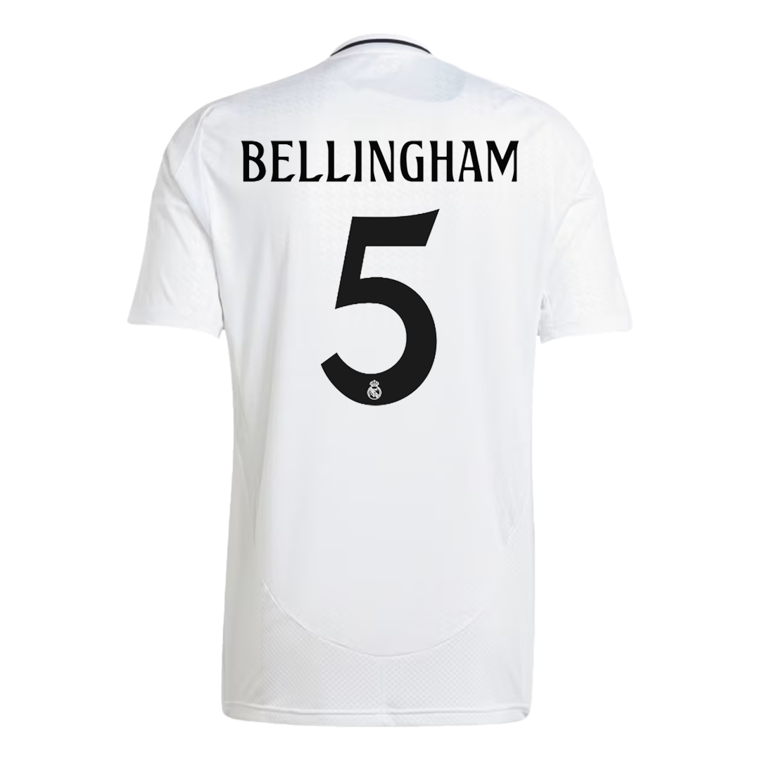 BELLINGHAM #5 Real Madrid Home  Soccer Jersey 2024/25 Authentic Kit