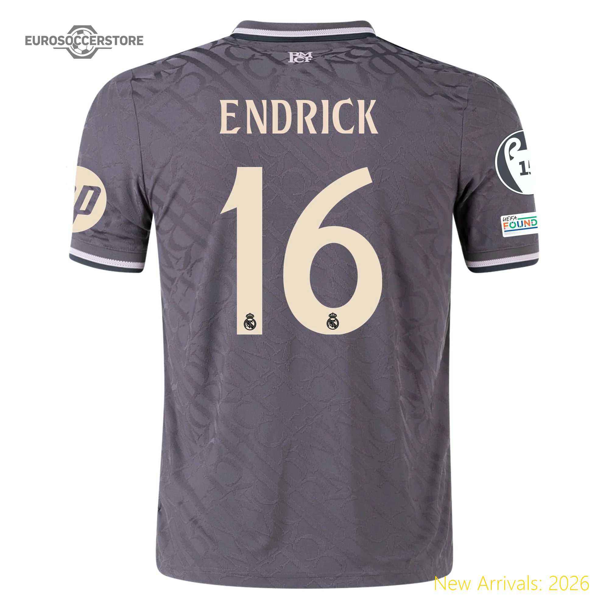 Fashionable Club Approved Men Rma Team Third Premium Jersey 2023