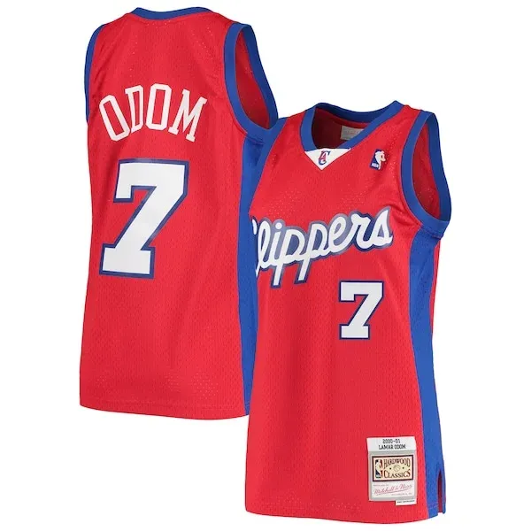 Championship Lamar Odom LAC Swingman Jersey - Red - Licensed Product