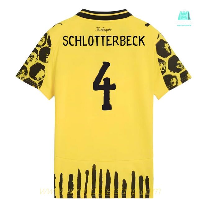 2025-2026 KIDSUPER x Borussia Dortmund CWC Shirt - Kids (Schlotterbeck 4)