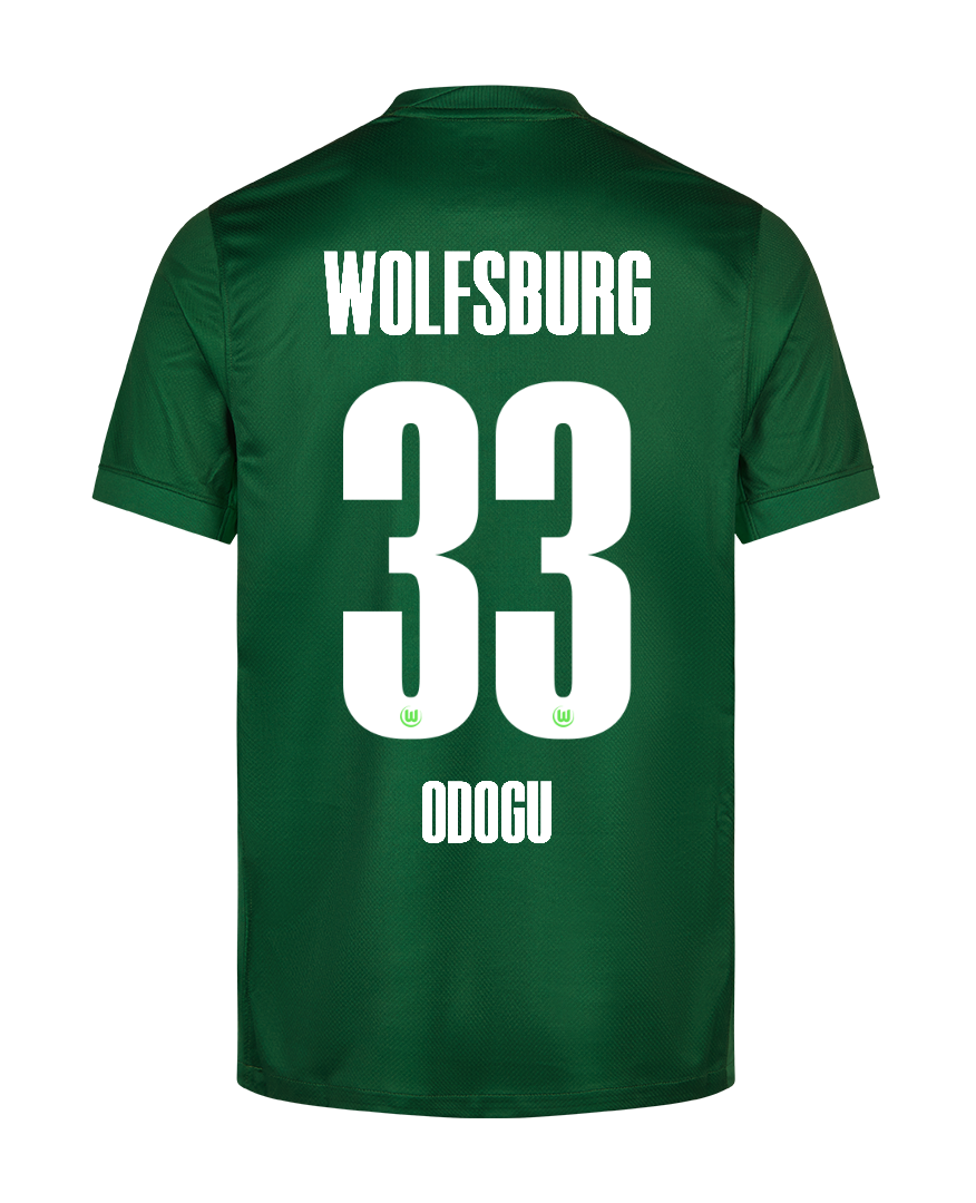 Wolfsburg 25-26 Home ODOGU 33 Football Jersey