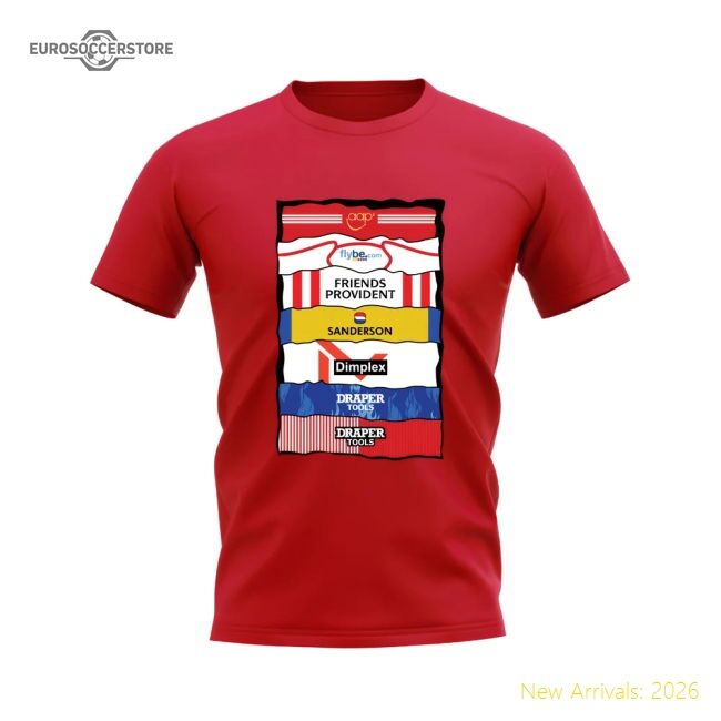 Southampton Sponsor History T-shirt (red) - Great Value