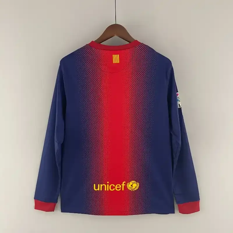 2012-2013 Long Sleeve Barcelona Jersey retro kit