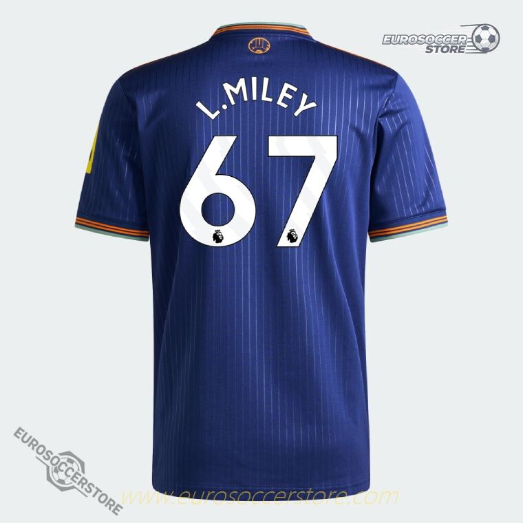 Newcastle United Third Jersey 25-26 with L.MILEY 67