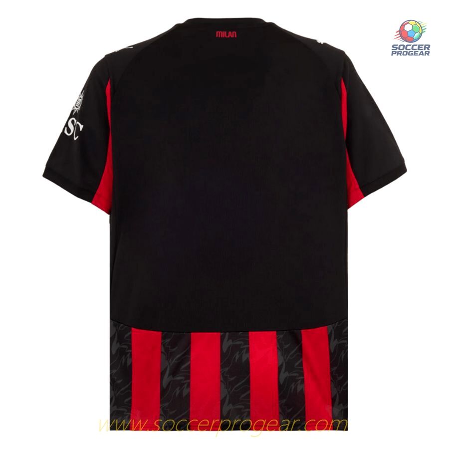 AC Milan Home Football Team Jersey 2025-2026 Season