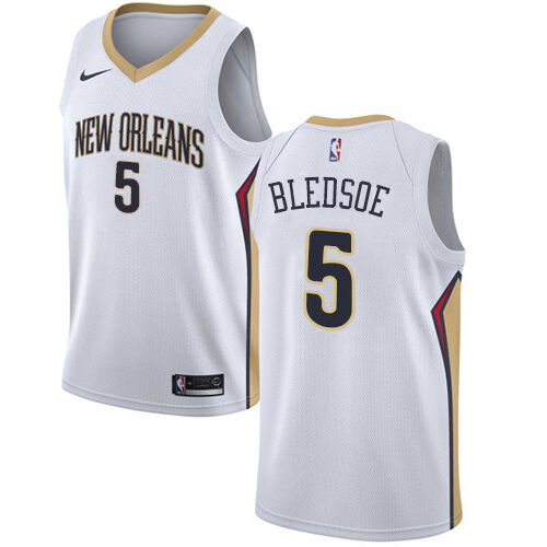 NOP #5 Eric Bledsoe Performance 2024 Icon NBA Jersey - White Swingman