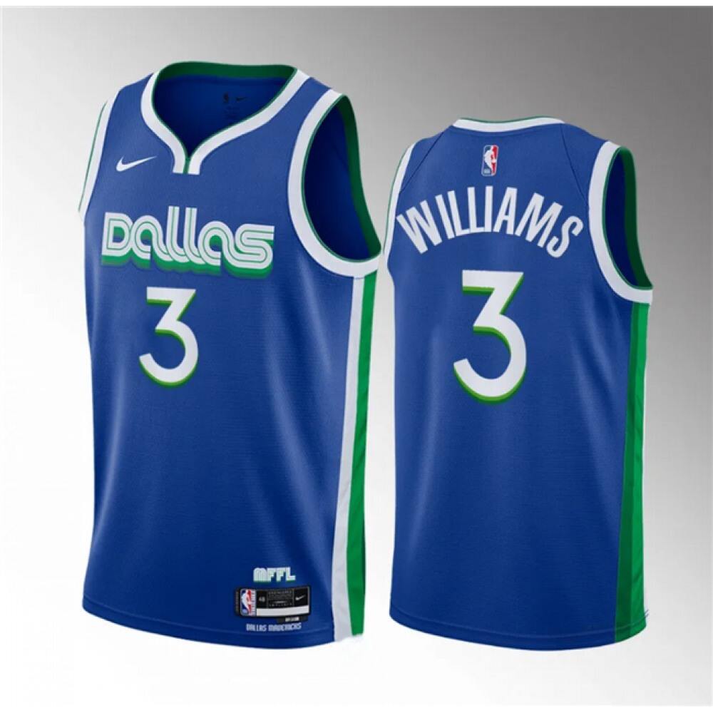 Authentic 3 Dallas Mavericks Blue Jersey - City Edition - NBA Collection
