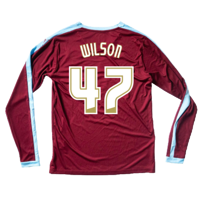 Burnley 2015-16 Long Sleeve Home Shirt ((Excellent) S) (Wilson 47) ...