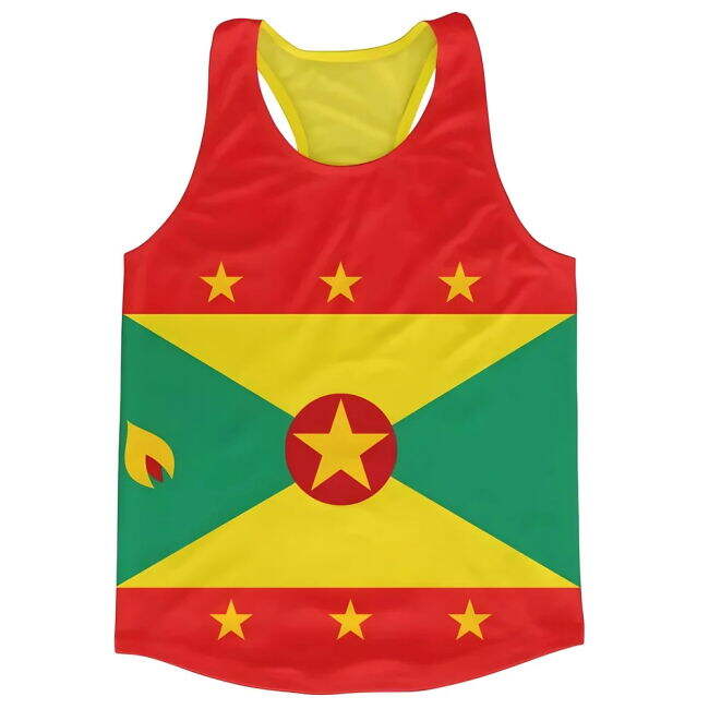 World-Class Grenada Flag Running Vest Aero-Dynamic Tournament-Edition