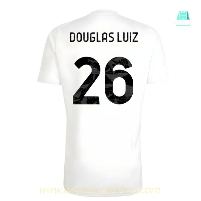2025-2026 Juventus Training Tee (White) (Douglas Luiz 26)