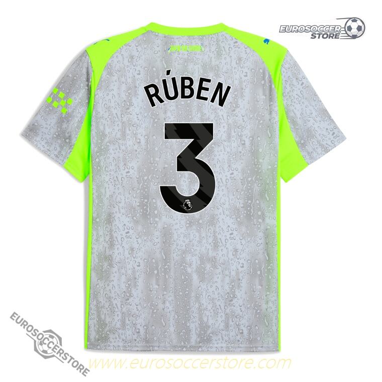 RÚBEN 3 Third Jersey of Manchester City for the 25-26 Season