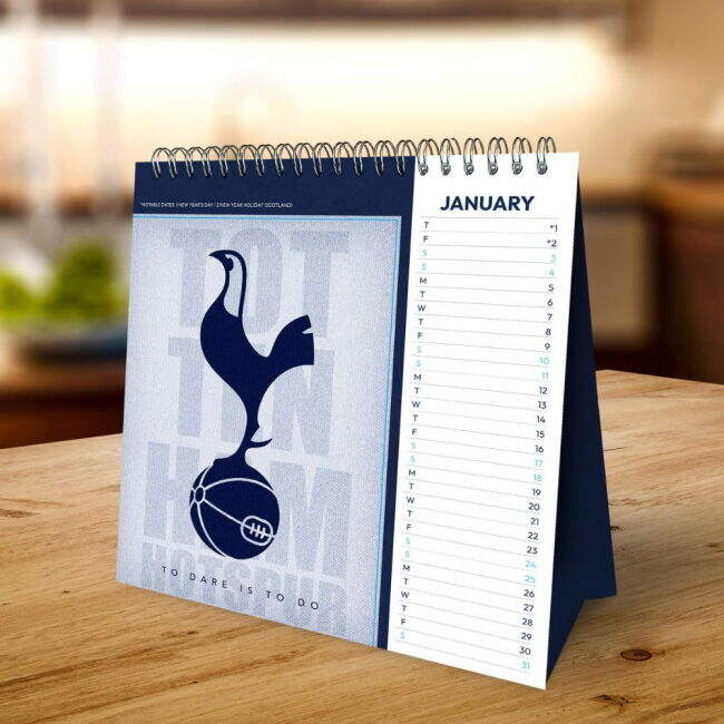 Tottenham Hotspur FC Desktop Calendar 2026 (Fan Favorite)