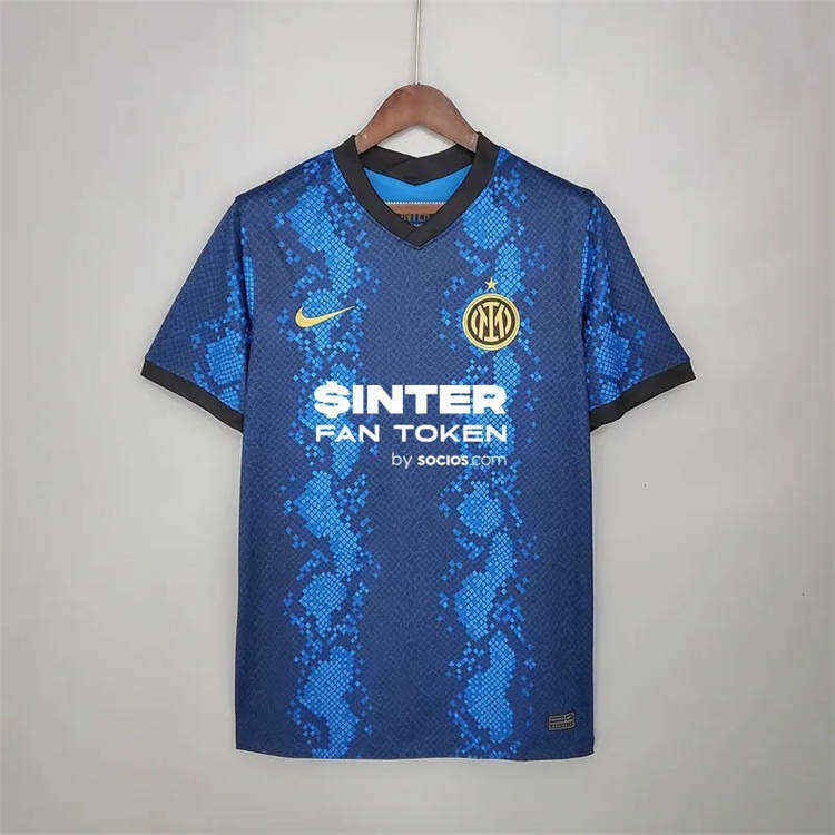 Inter Milan 21-22 Home Blue Soccer Jersey Football Shirt - Official