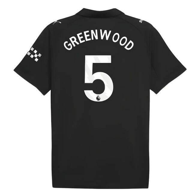 2025-2026 Man City Away Shirt (Greenwood 5) (Match Day)
