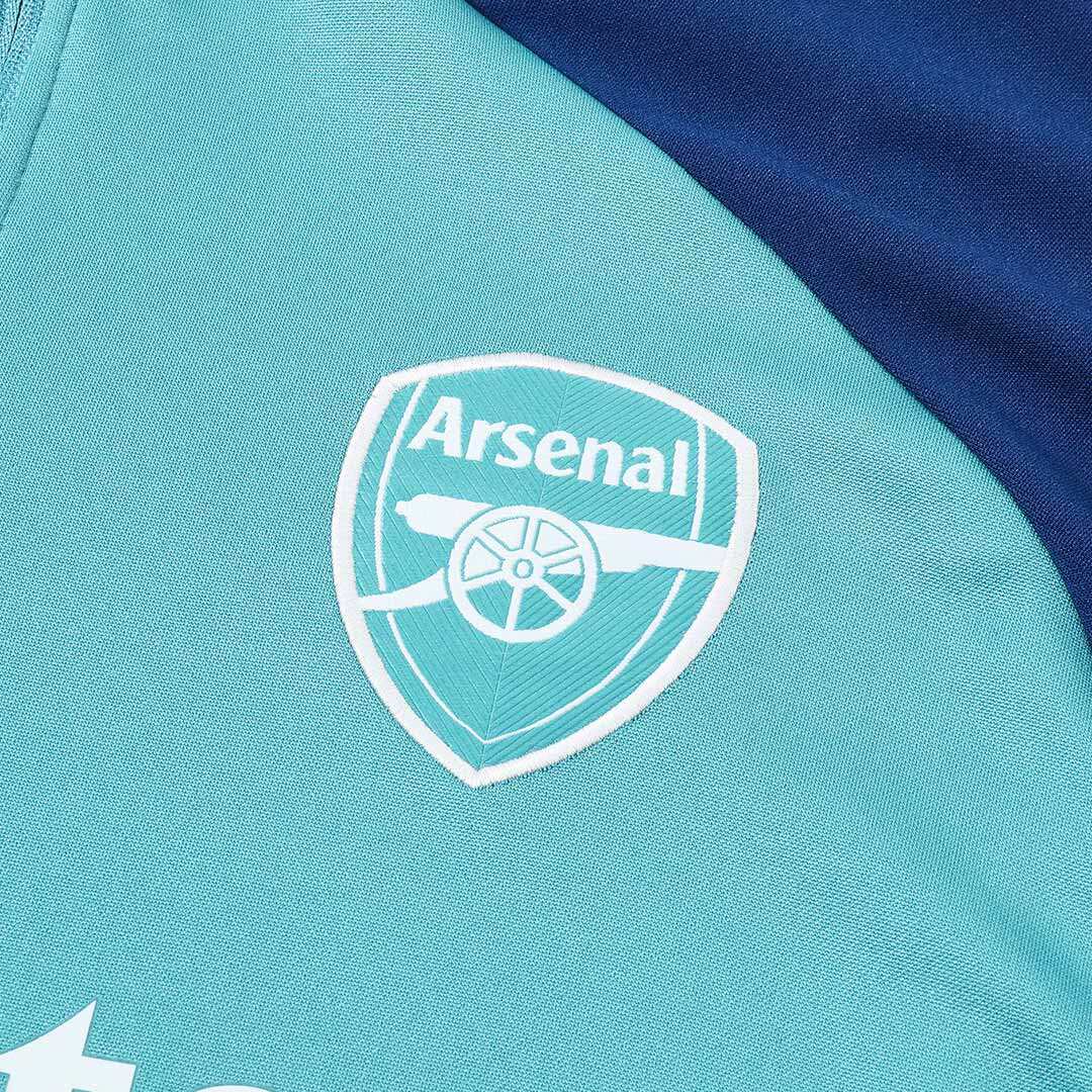 Arsenal 1/4 Zip Tracksuit 2025/26 Kids Green