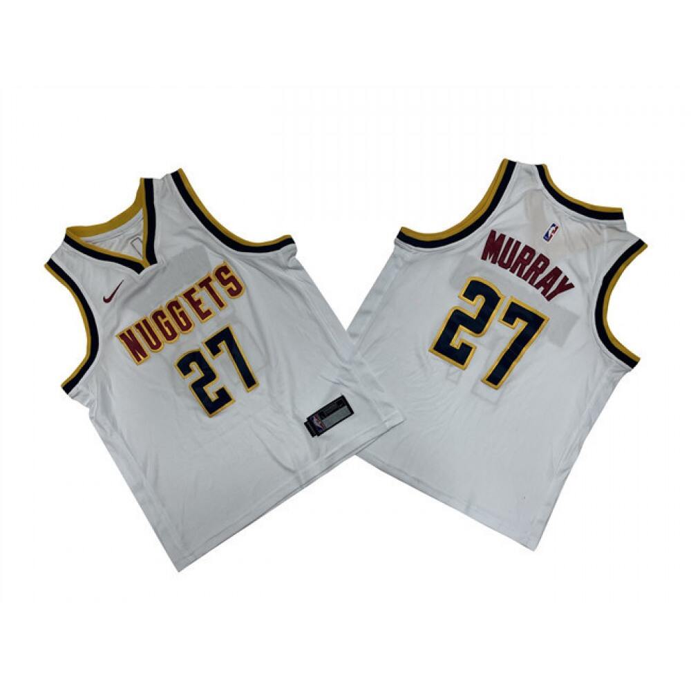 Limited Edition Denver Nuggets 27 White Jersey - - NBA Collection