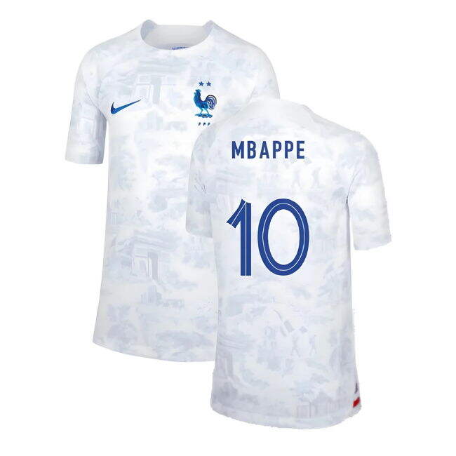 Authentic Replica France Away Fan Shirt for Kids