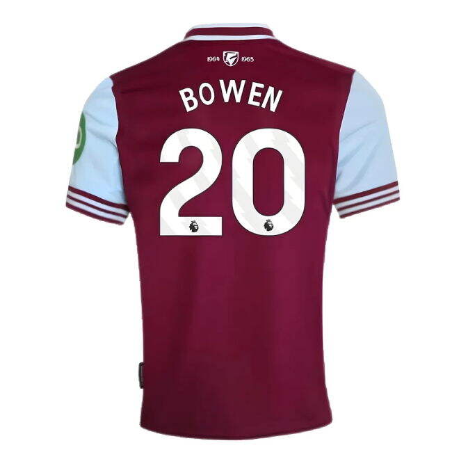 Fashionable 2024-2025 West Ham Home High-Quality Retro Jersey Bow#324
