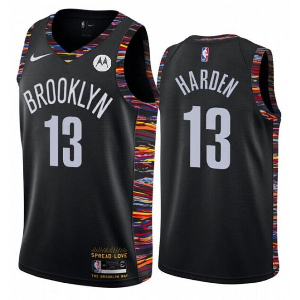 James Harden13 Brooklyn Nets Black Jersey - - NBA Collection