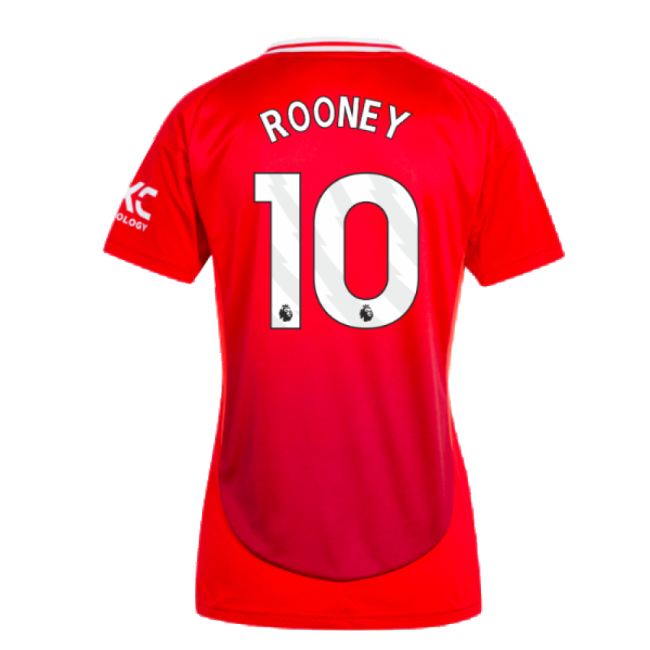 Stylish Man Utd 2024-2025 Man Utd Home Shirt (Womens) (Rooney 10) f...