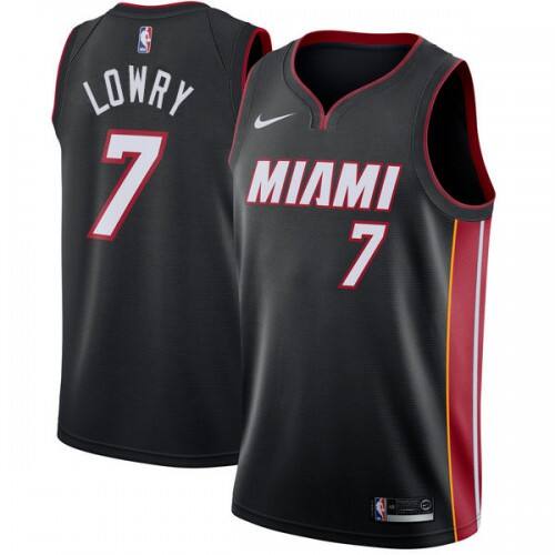 MIA Kyle Lowry #7 Authentic 2024 Icon NBA Swingman Jersey Black