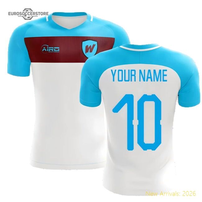 Authentic 2025-2026 West Ham Away Concept Football Shirt (your Name
