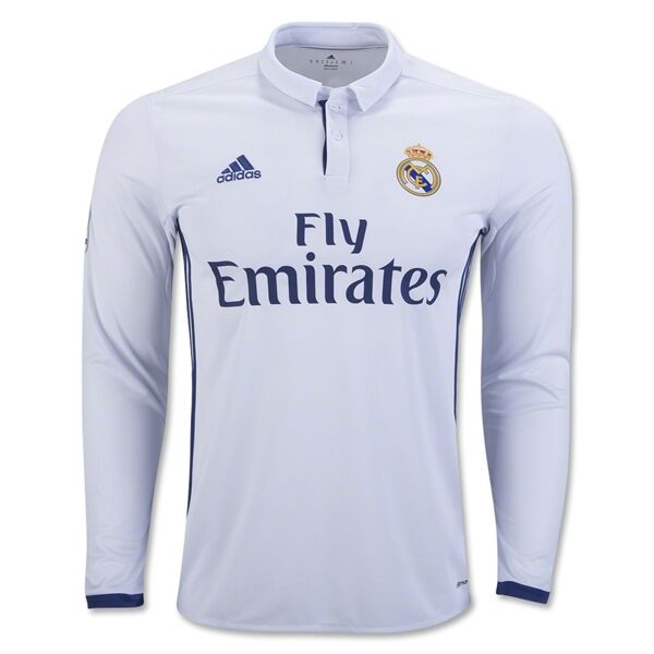 Real Madrid LS Home 201617 Soccer Jersey Shirt - Official Replica