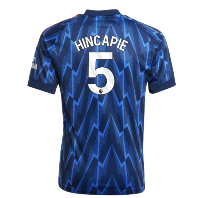 Arsenal Arsenal Away Shirt Kids Hincapie #5 Match Quality Replica ...