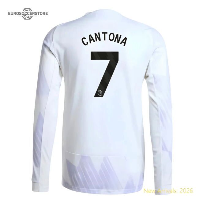 Official 2025-2026 Man Utd Authentic Long Sleeve Away Shirt (cantona