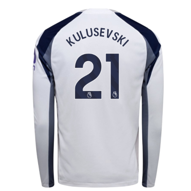 Intense Spurs Tottenham Long Sleeve Home Shirt Kulusevski #21 Supe...